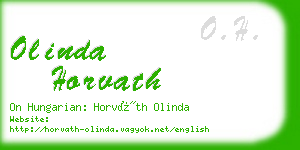 olinda horvath business card